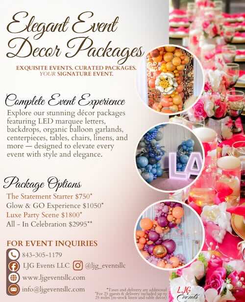 Elegant event decor packages for special occasions.